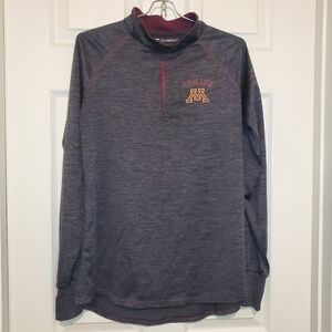 Colosseum UMN Grey Quarter Zip Sz XL Women's